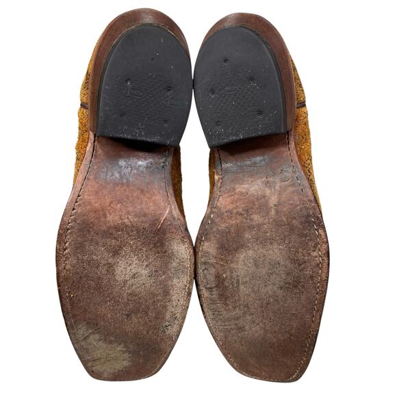 Justin Women’s Bent Rail Burnt Copper Picasso Suede Cowgirl Boots Size US 7.5 B - Picture 9 of 10